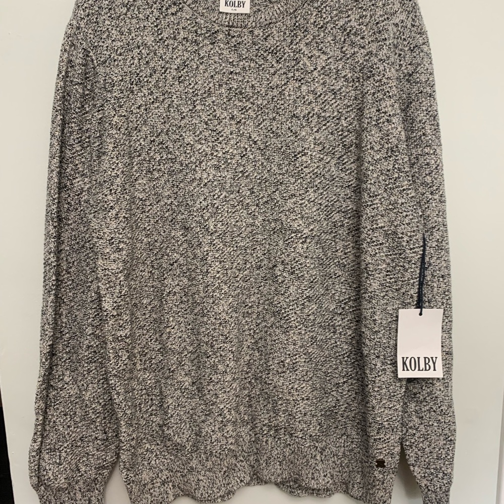 Men's Speckled Gray Crewneck Sweater